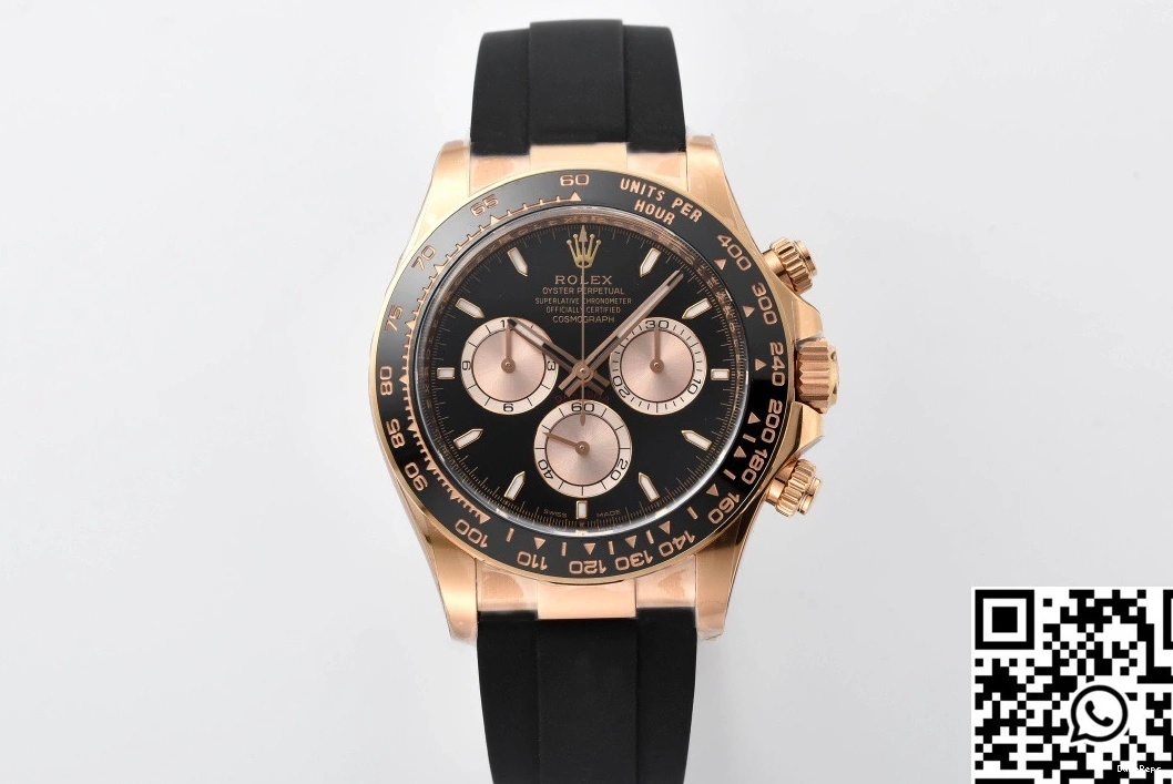 M126518 Daytona Cosmograph Black Rolex Clean Bezel Factory 0707